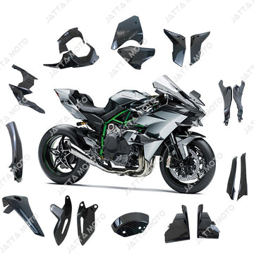 Carbon Fiber Fairing Kit Full Set for Kawasaki Ninja H2 2015-22